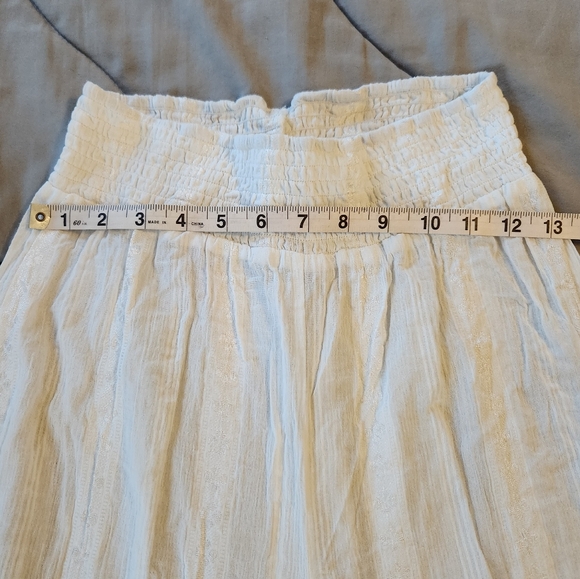 Lulu's Pacific Perspective Ivory Embroidered Swim Cover-Up Pants Size Medium - Picture 4 of 7